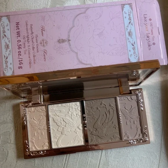 Flower Knows Makeup Butterfly Cloud Face Contour Palette Tawny Tea 02 BNIB - Picture 1 of 15
